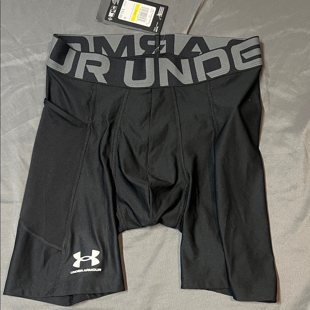 Under Armour Black & Gray Performance Compression Boxer Briefs